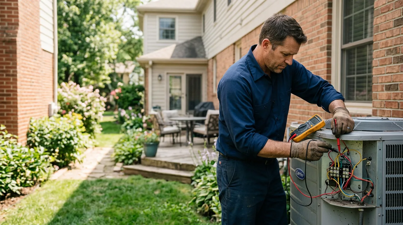 HVAC technician working near Del Rey, CA